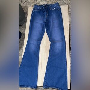 Classic Blue High Rise Flare Women's Jeans